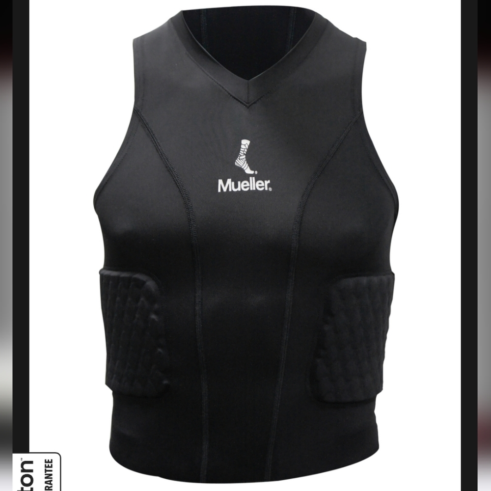 Mueller Men's Black Padded Impact Vest